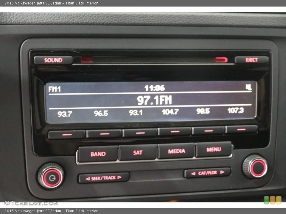 Titan Black Interior Audio System for the 2015 Volkswagen Jetta SE Sedan #138270986