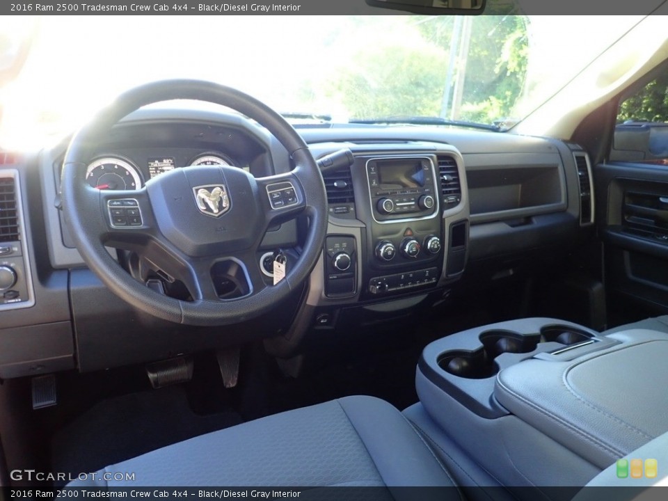 Black/Diesel Gray Interior Dashboard for the 2016 Ram 2500 Tradesman Crew Cab 4x4 #138271688