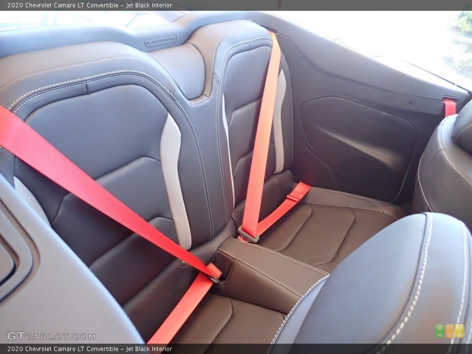 Jet Black Interior Rear Seat for the 2020 Chevrolet Camaro LT Convertible #138276077
