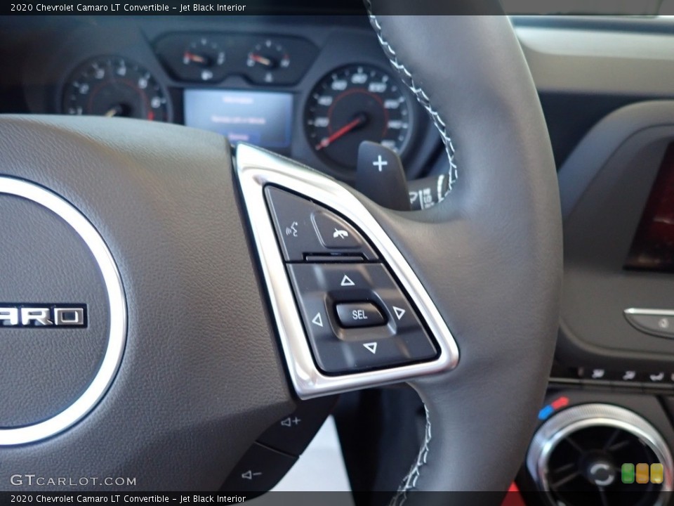 Jet Black Interior Steering Wheel for the 2020 Chevrolet Camaro LT Convertible #138276191