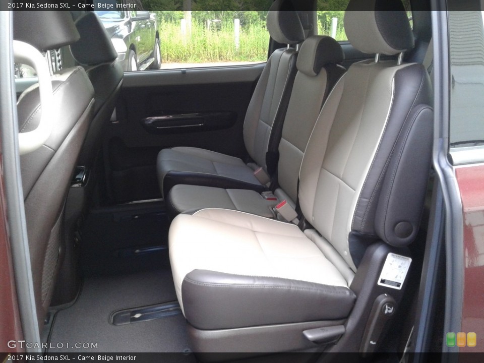 Camel Beige Interior Rear Seat for the 2017 Kia Sedona SXL #138278228