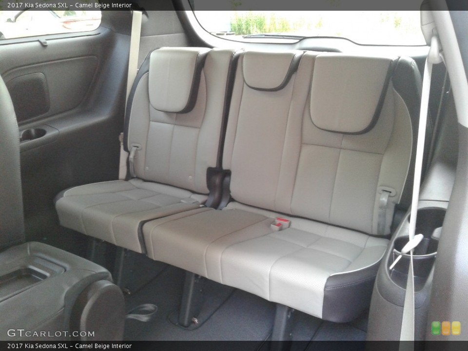 Camel Beige Interior Rear Seat for the 2017 Kia Sedona SXL #138278270