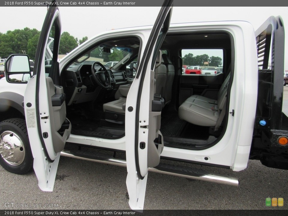 Earth Gray Interior Rear Seat for the 2018 Ford F550 Super Duty XL Crew Cab 4x4 Chassis #138278618