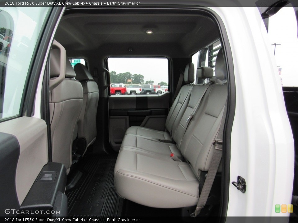 Earth Gray Interior Rear Seat for the 2018 Ford F550 Super Duty XL Crew Cab 4x4 Chassis #138278654