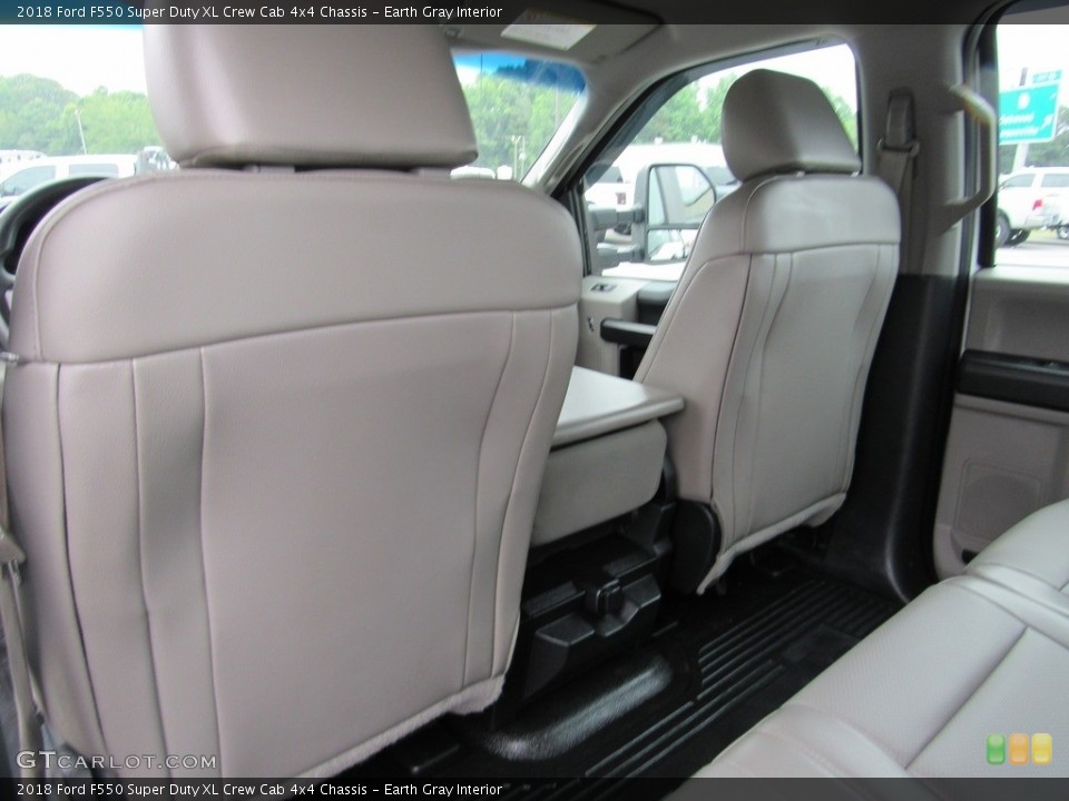 Earth Gray Interior Rear Seat for the 2018 Ford F550 Super Duty XL Crew Cab 4x4 Chassis #138278693