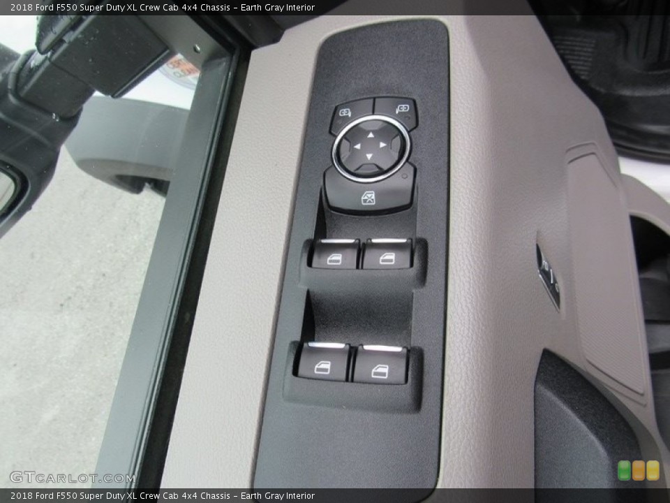 Earth Gray Interior Controls for the 2018 Ford F550 Super Duty XL Crew Cab 4x4 Chassis #138278729