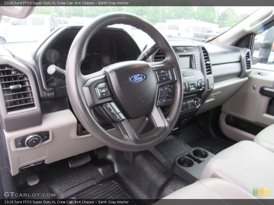 Earth Gray Interior Prime Interior for the 2018 Ford F550 Super Duty XL Crew Cab 4x4 Chassis #138278753
