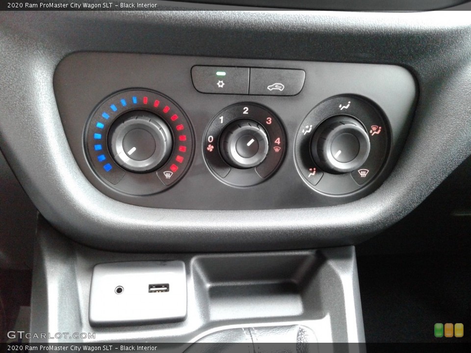 Black Interior Controls for the 2020 Ram ProMaster City Wagon SLT #138280745
