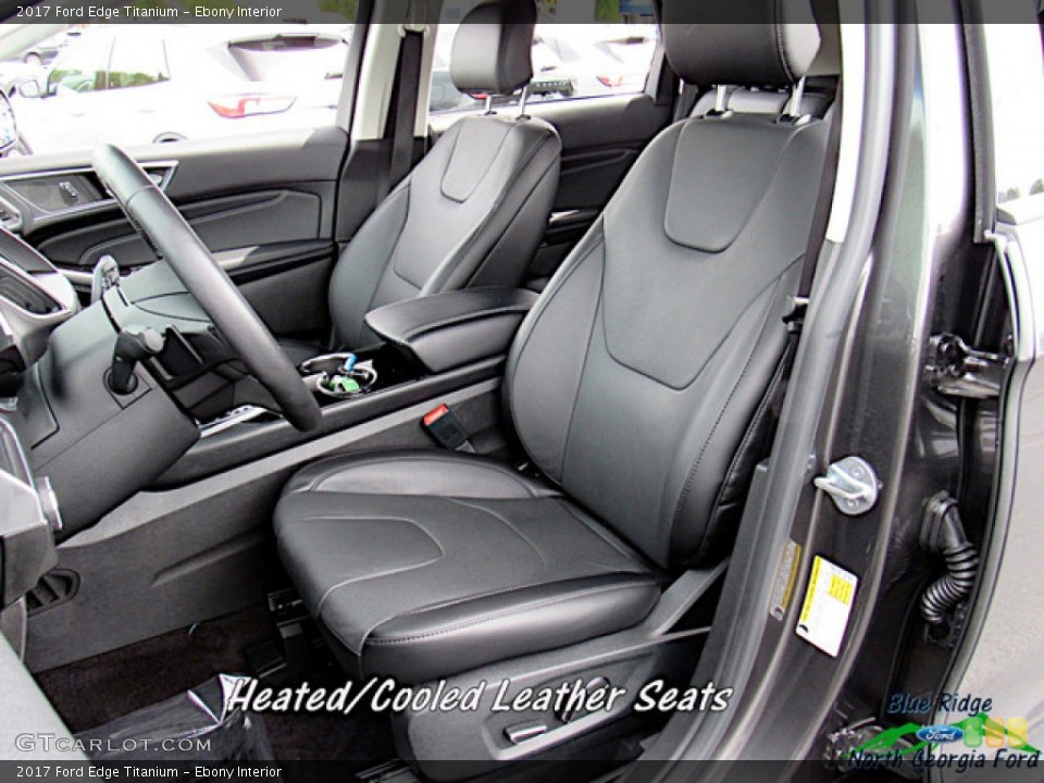 Ebony Interior Front Seat for the 2017 Ford Edge Titanium #138281738