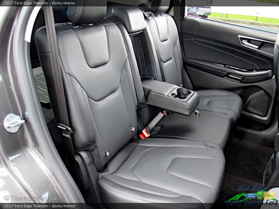 Ebony Interior Rear Seat for the 2017 Ford Edge Titanium #138281756