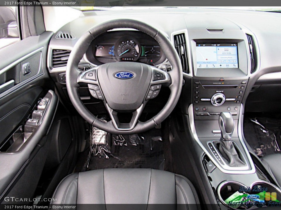 Ebony Interior Dashboard for the 2017 Ford Edge Titanium #138281777