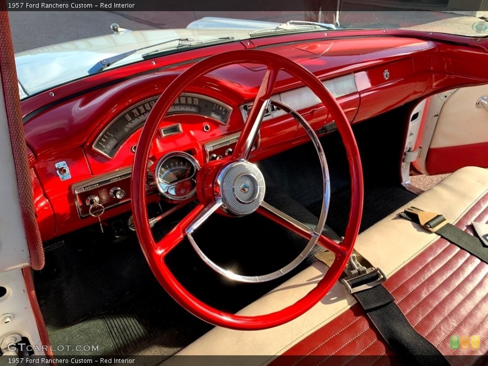 Red Interior Photo for the 1957 Ford Ranchero Custom #138284256