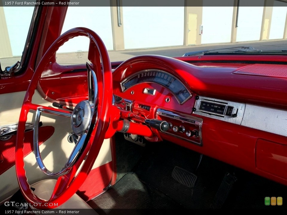 Red Interior Dashboard for the 1957 Ford Ranchero Custom #138284280