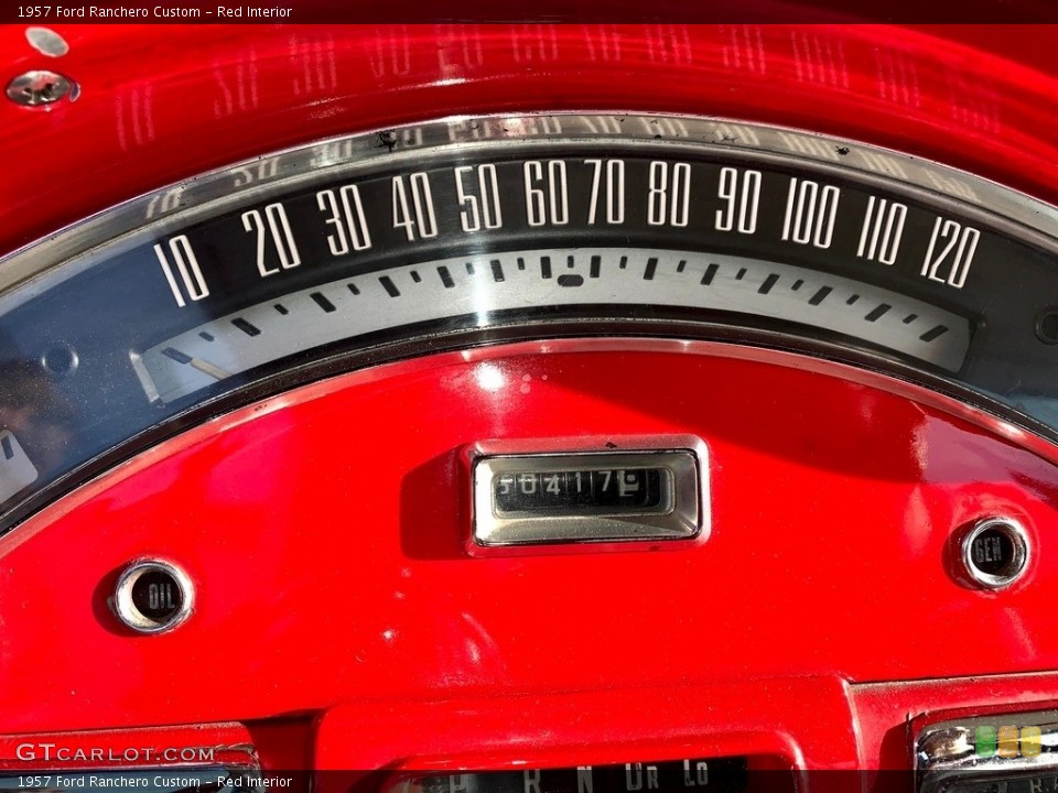 Red Interior Gauges for the 1957 Ford Ranchero Custom #138284301