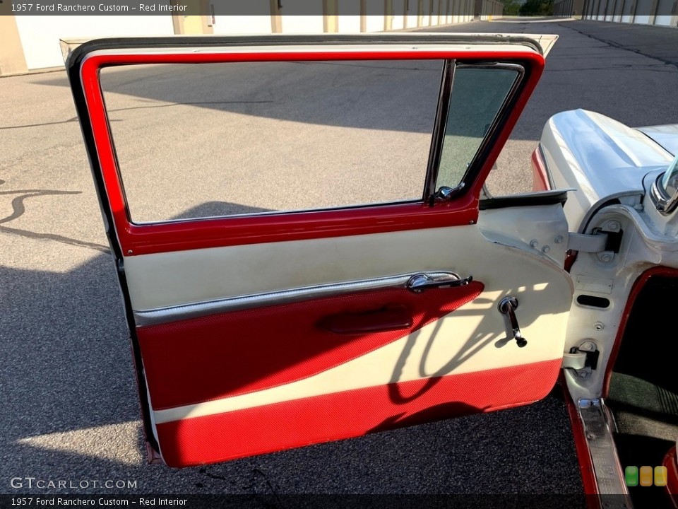 Red Interior Door Panel for the 1957 Ford Ranchero Custom #138284442