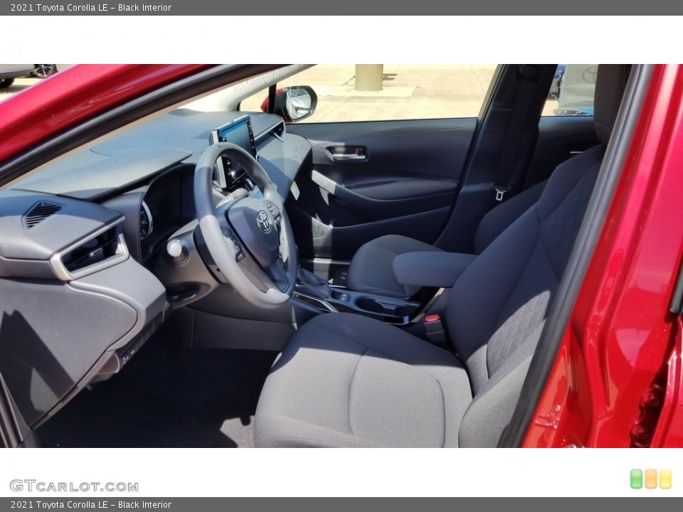 Black Interior Photo for the 2021 Toyota Corolla LE #138284622