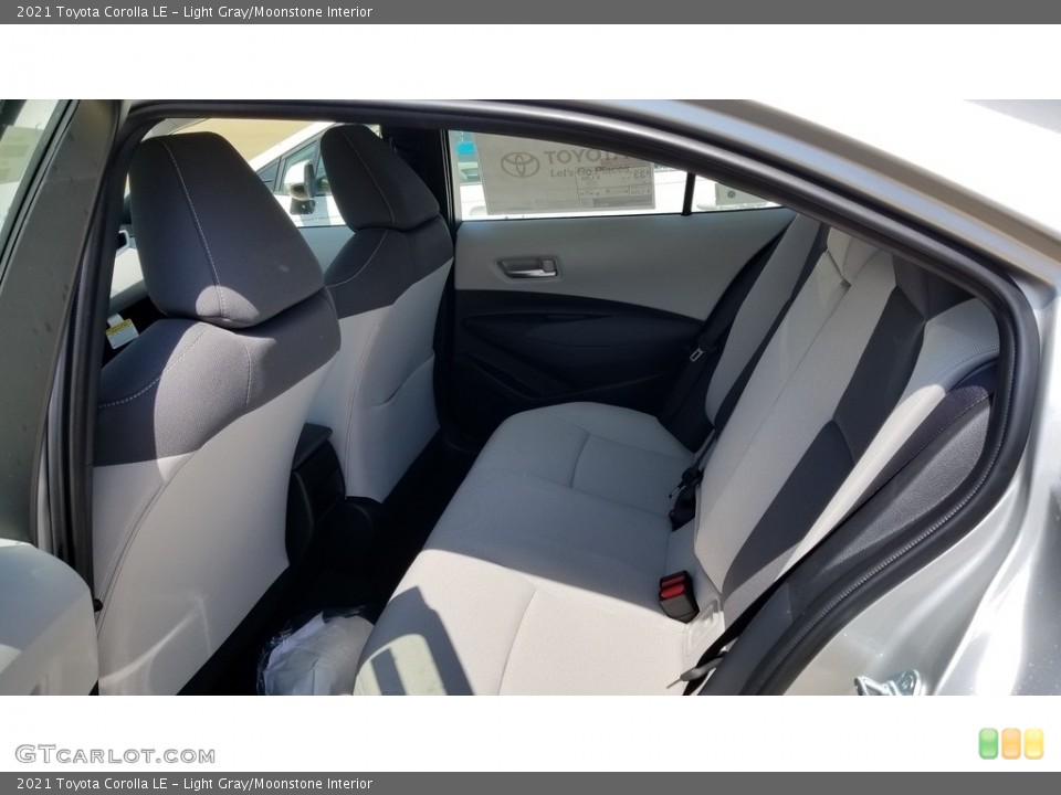 Light Gray/Moonstone Interior Rear Seat for the 2021 Toyota Corolla LE #138284952