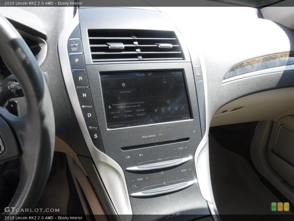 Ebony Interior Controls for the 2016 Lincoln MKZ 2.0 AWD #138285657