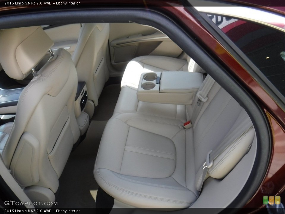 Ebony Interior Rear Seat for the 2016 Lincoln MKZ 2.0 AWD #138285842