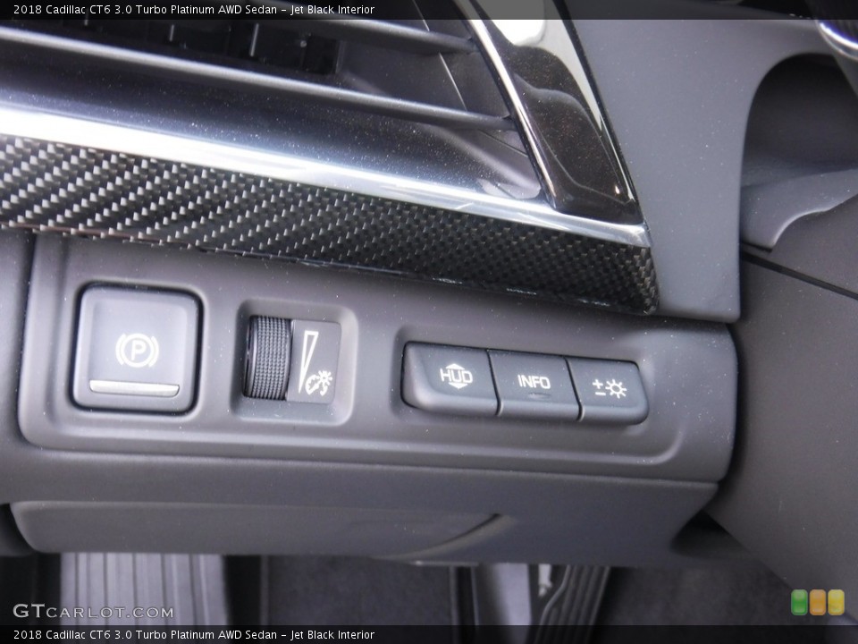 Jet Black Interior Controls for the 2018 Cadillac CT6 3.0 Turbo Platinum AWD Sedan #138286341