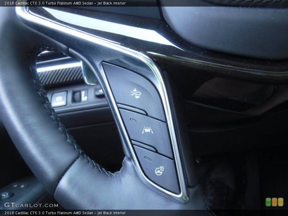 Jet Black Interior Steering Wheel for the 2018 Cadillac CT6 3.0 Turbo Platinum AWD Sedan #138286497
