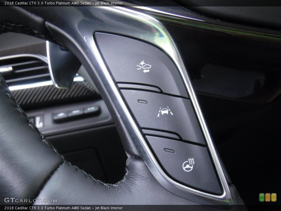 Jet Black Interior Steering Wheel for the 2018 Cadillac CT6 3.0 Turbo Platinum AWD Sedan #138286560