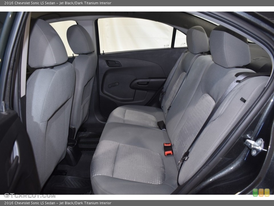 Jet Black/Dark Titanium Interior Rear Seat for the 2016 Chevrolet Sonic LS Sedan #138287814