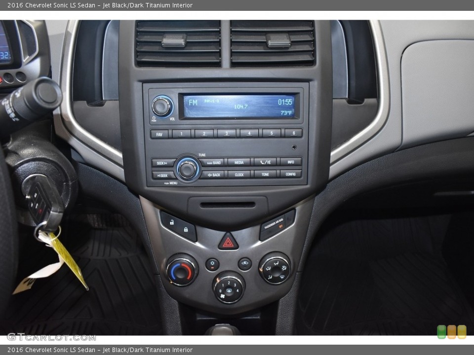 Jet Black/Dark Titanium Interior Controls for the 2016 Chevrolet Sonic LS Sedan #138287922