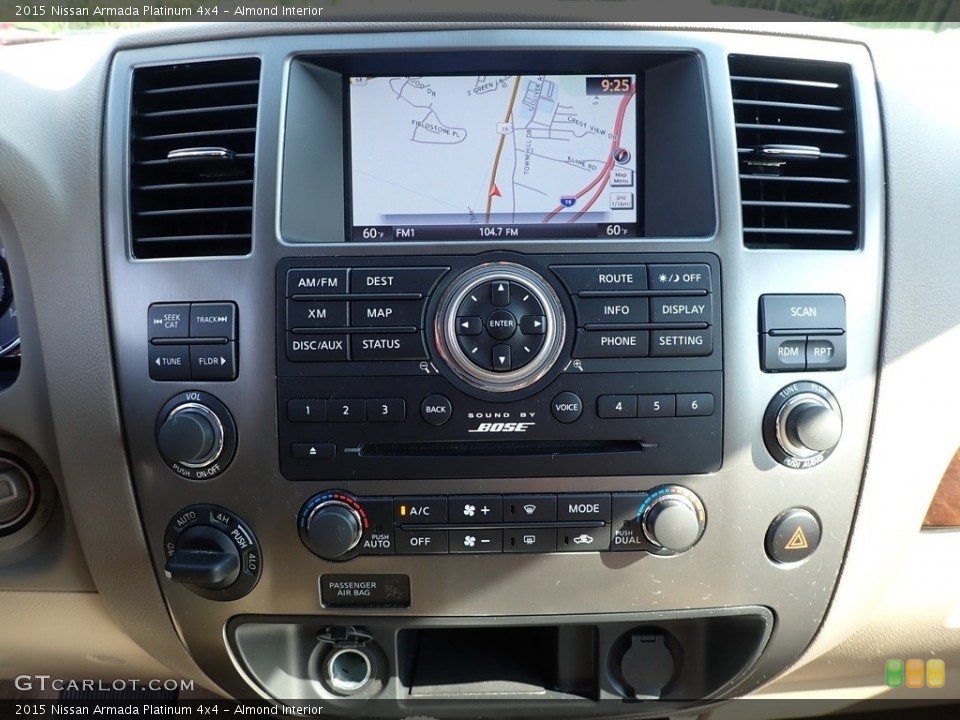 Almond Interior Controls for the 2015 Nissan Armada Platinum 4x4 #138287928