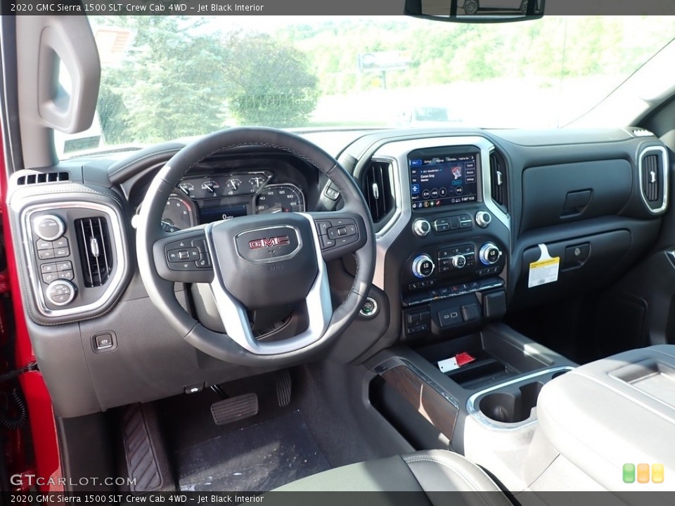 Jet Black Interior Dashboard for the 2020 GMC Sierra 1500 SLT Crew Cab 4WD #138288973