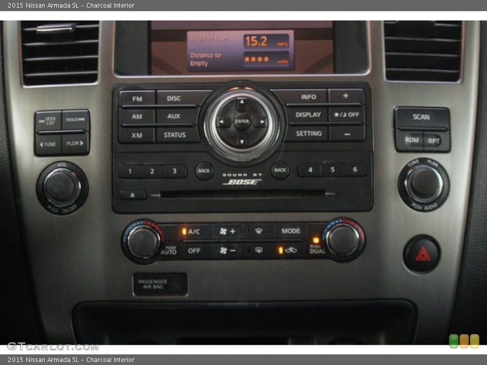 Charcoal Interior Controls for the 2015 Nissan Armada SL #138289818