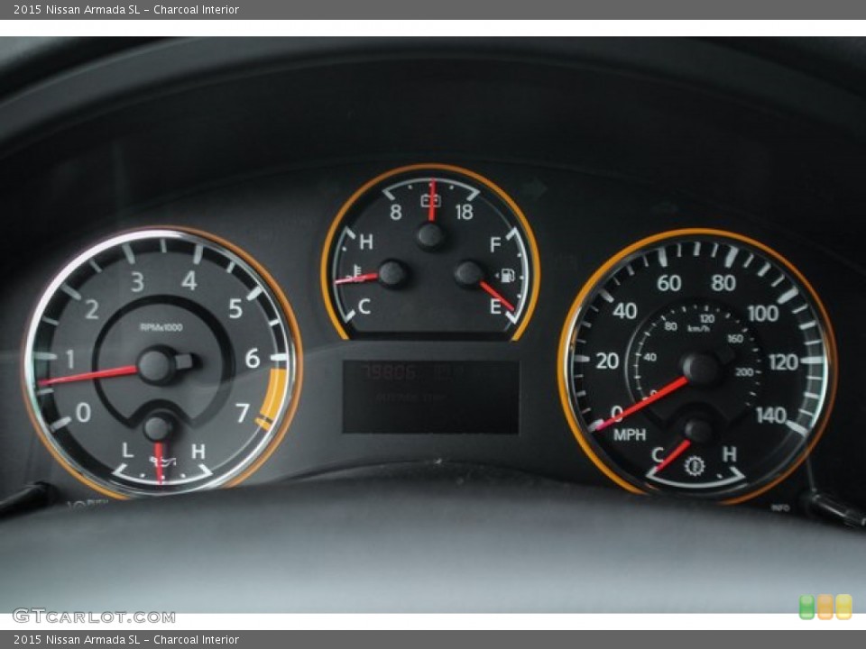 Charcoal Interior Gauges for the 2015 Nissan Armada SL #138289923