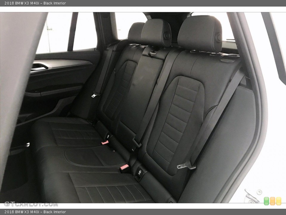 Black Interior Rear Seat for the 2018 BMW X3 M40i #138290790