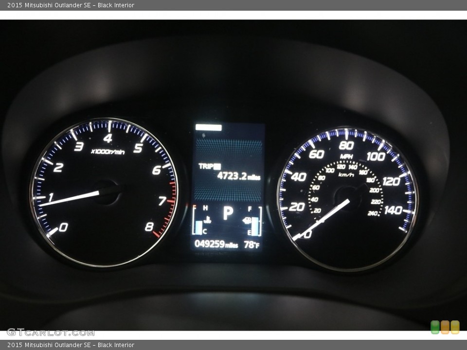 Black Interior Gauges for the 2015 Mitsubishi Outlander SE #138291387