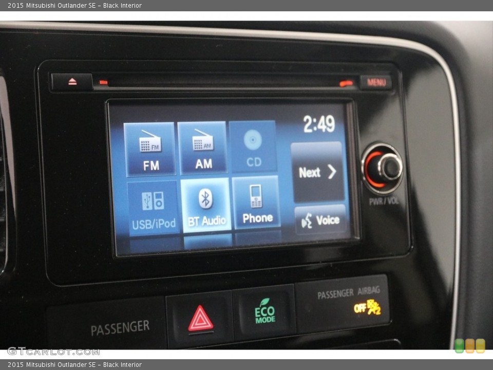 Black Interior Controls for the 2015 Mitsubishi Outlander SE #138291429