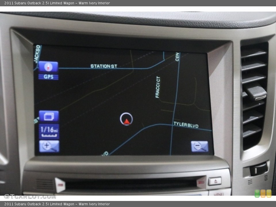 Warm Ivory Interior Navigation for the 2011 Subaru Outback 2.5i Limited Wagon #138292527