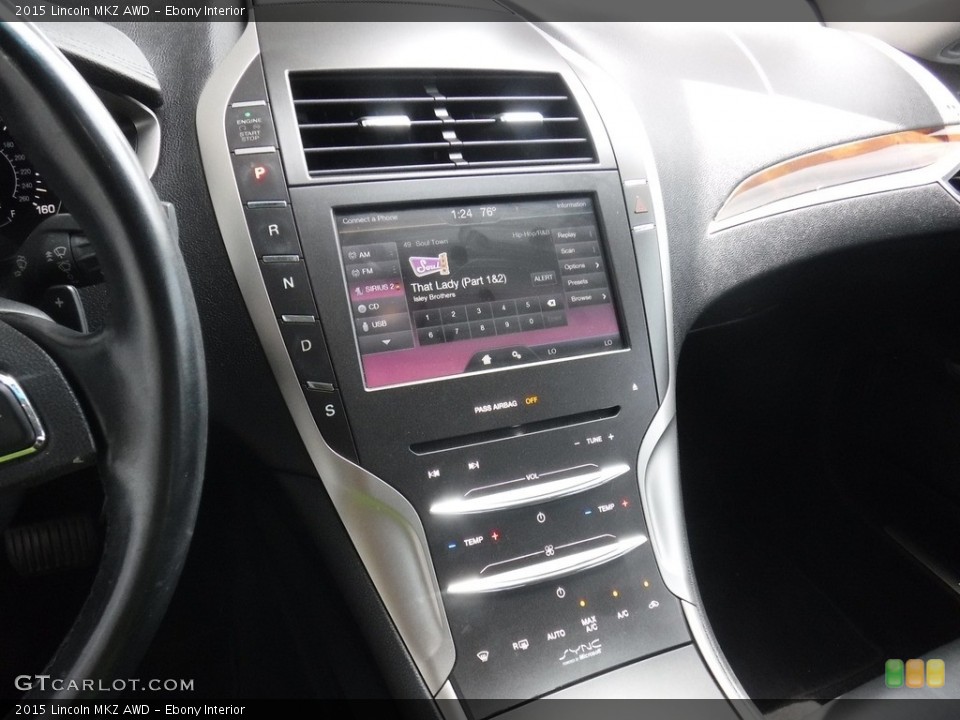 Ebony Interior Controls for the 2015 Lincoln MKZ AWD #138293754