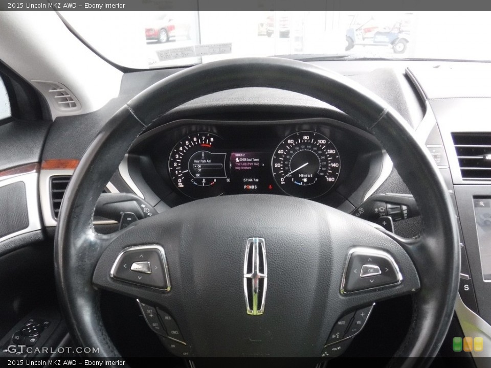 Ebony Interior Steering Wheel for the 2015 Lincoln MKZ AWD #138293802