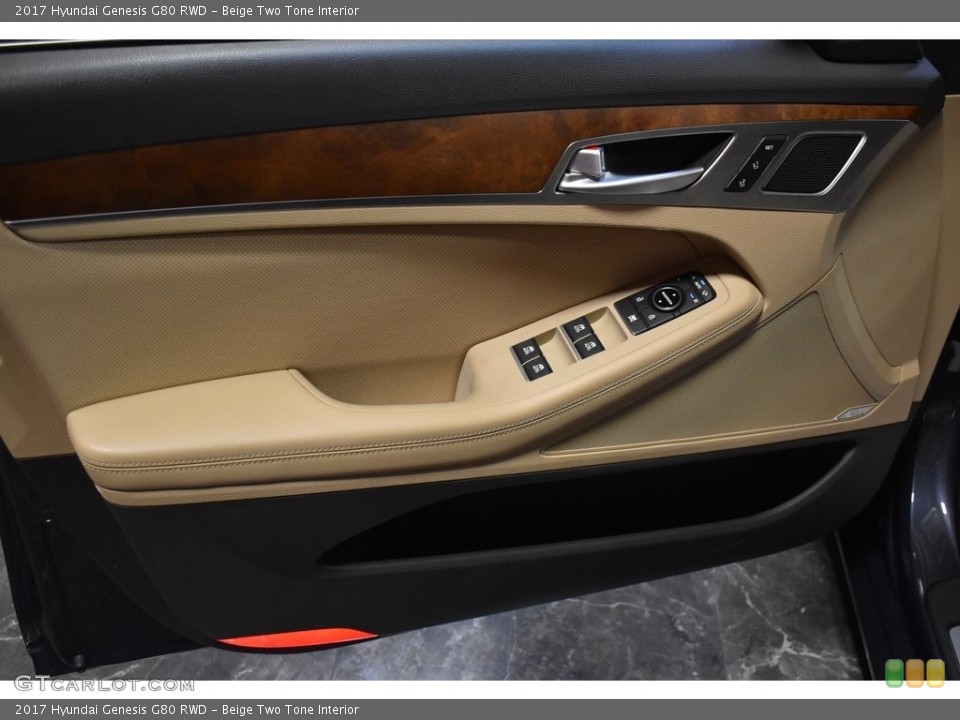 Beige Two Tone Interior Door Panel for the 2017 Hyundai Genesis G80 RWD #138294096