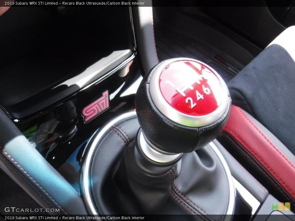 Recaro Black Ultrasuede/Carbon Black Interior Transmission for the 2019 Subaru WRX STI Limited #138294678
