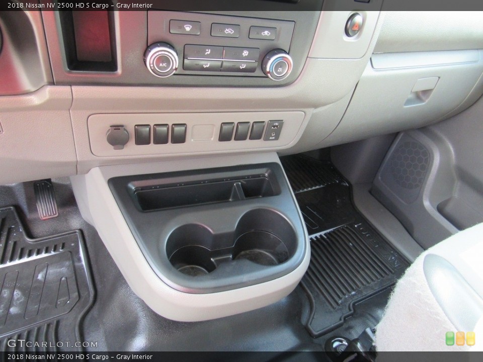 Gray Interior Controls for the 2018 Nissan NV 2500 HD S Cargo #138296804
