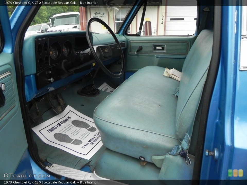 Blue Interior Photo for the 1979 Chevrolet C/K C30 Scottsdale Regular Cab #138303161
