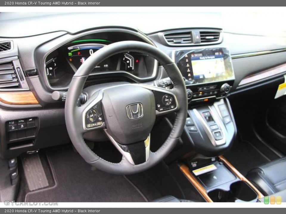 Black Interior Dashboard for the 2020 Honda CR-V Touring AWD Hybrid #138303485