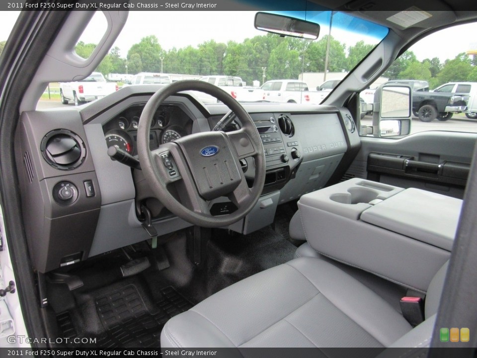 Steel Gray Interior Photo for the 2011 Ford F250 Super Duty XL Regular Cab Chassis #138303701