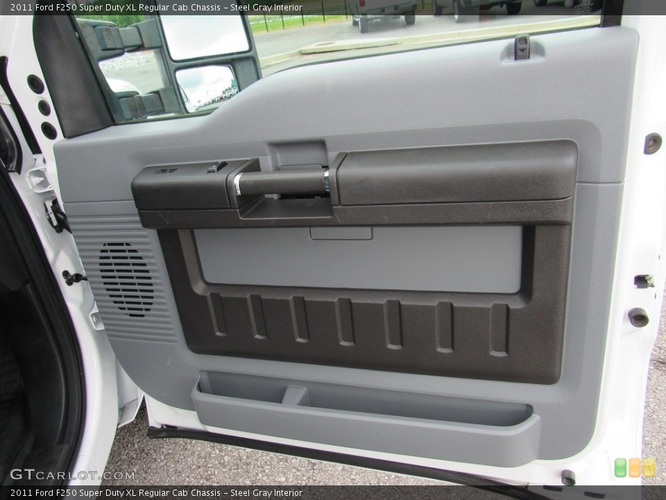 Steel Gray Interior Door Panel for the 2011 Ford F250 Super Duty XL Regular Cab Chassis #138303902