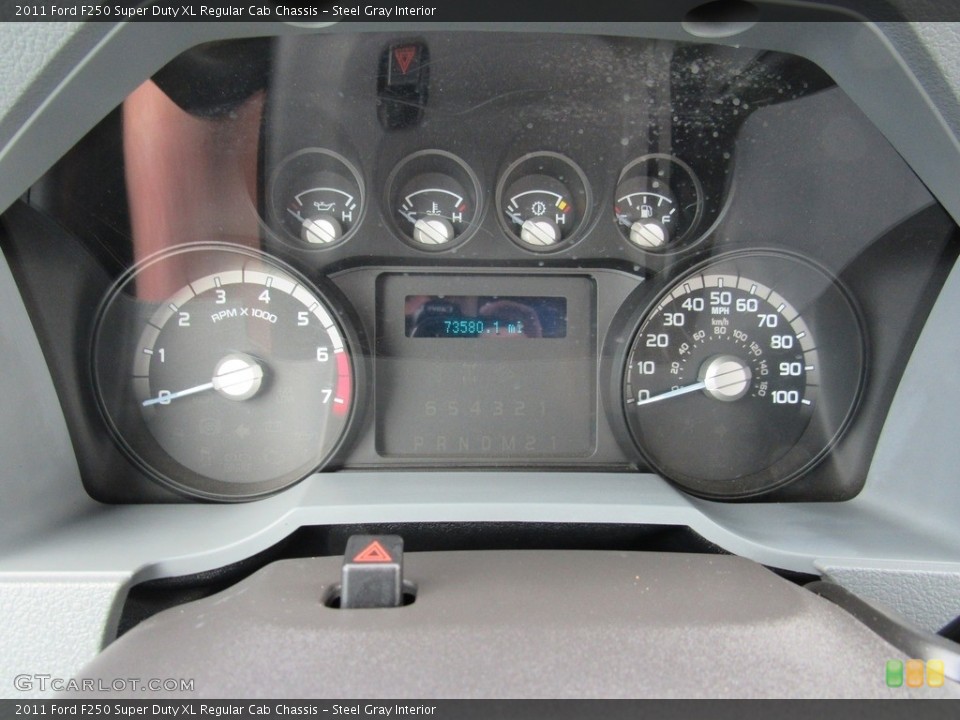 Steel Gray Interior Gauges for the 2011 Ford F250 Super Duty XL Regular Cab Chassis #138304229