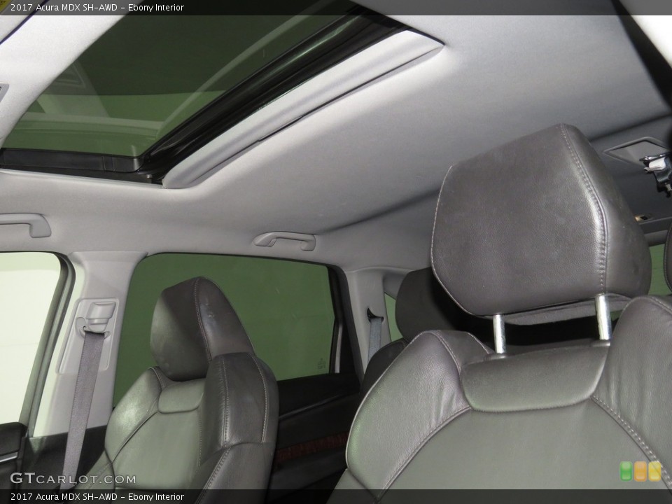 Ebony Interior Sunroof for the 2017 Acura MDX SH-AWD #138306020