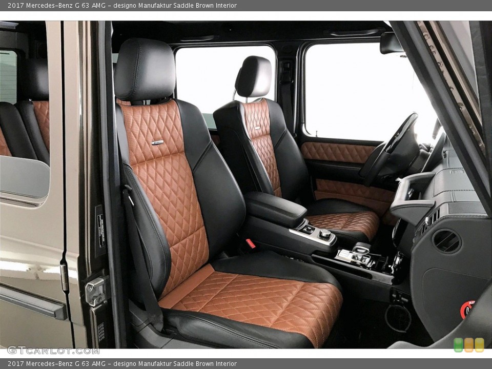 designo Manufaktur Saddle Brown Interior Front Seat for the 2017 Mercedes-Benz G 63 AMG #138306703