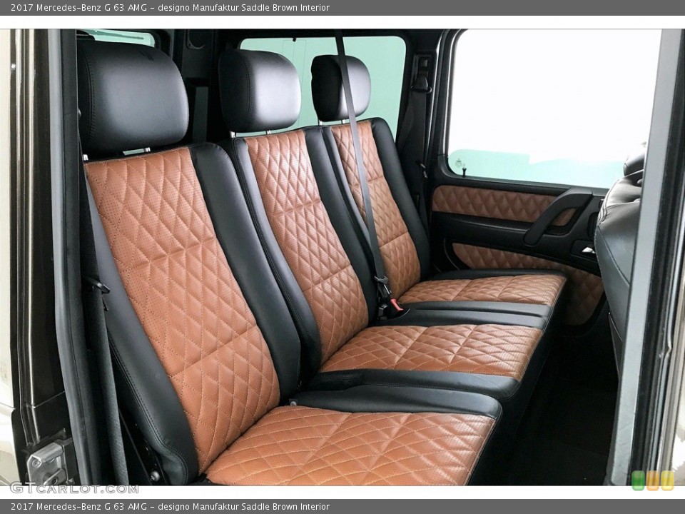 designo Manufaktur Saddle Brown Interior Rear Seat for the 2017 Mercedes-Benz G 63 AMG #138306880