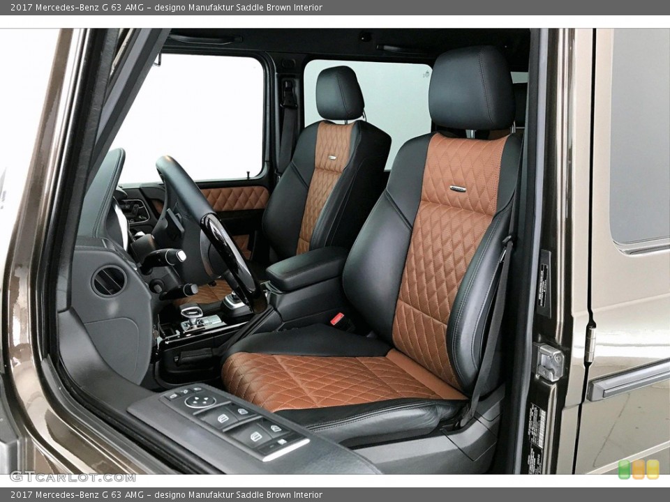 designo Manufaktur Saddle Brown Interior Front Seat for the 2017 Mercedes-Benz G 63 AMG #138306907